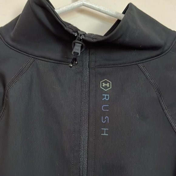 UNDER Armour black long sleeve T Zip top - Picture 2 of 7